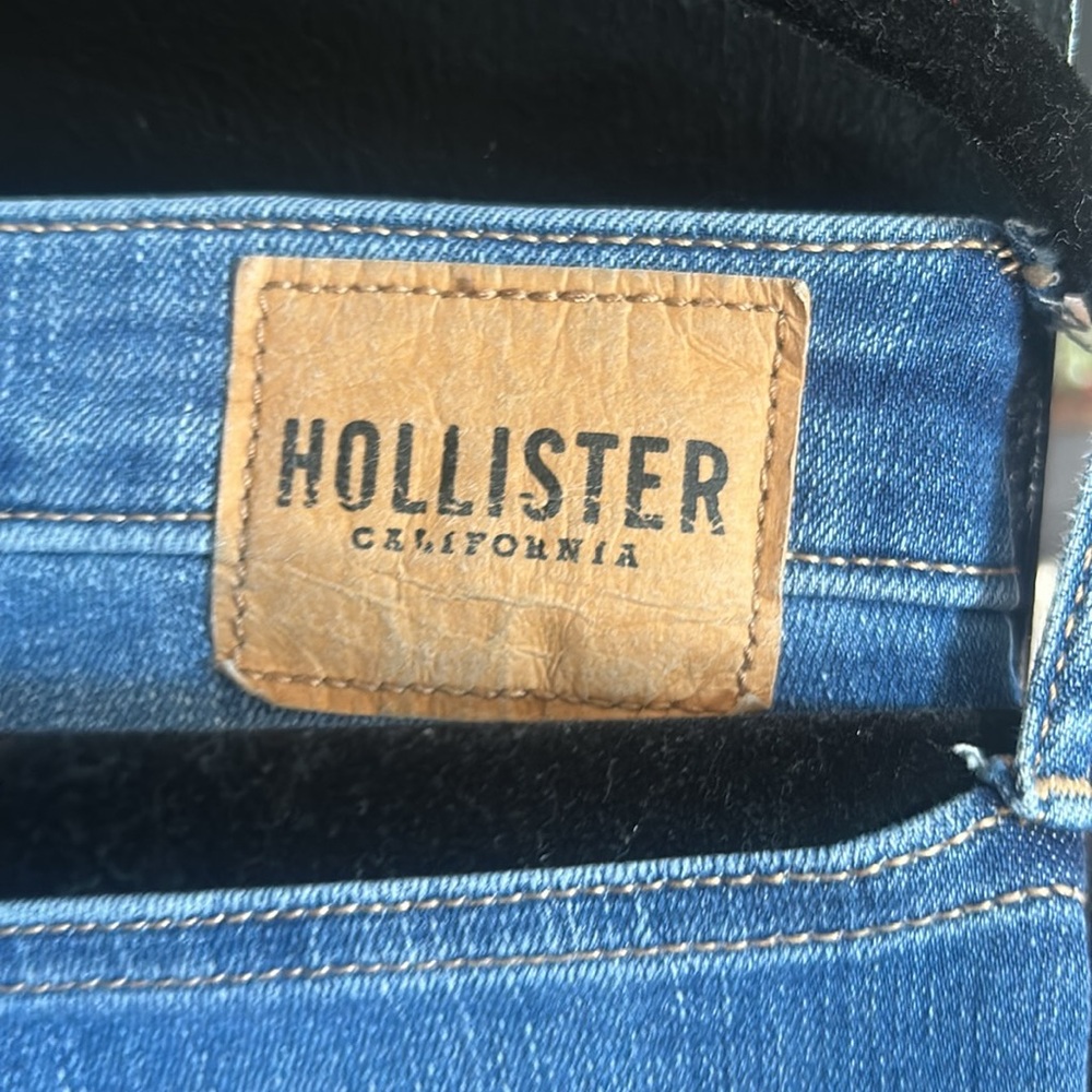 Hollister Blue Flare Wide Leg Jeans - Picture 4 of 7